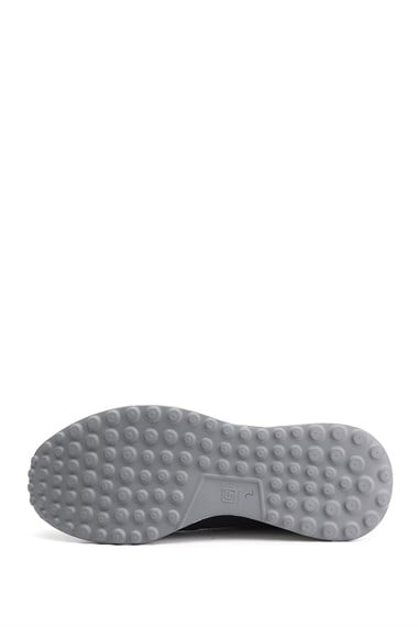 Erkek Lacivert Bağcıklı Hakiki Deri Sneaker