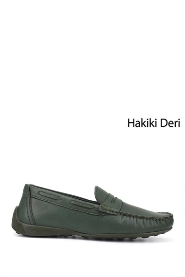 Erkek  Rok Hakiki Deri Loafer Ayakkabı