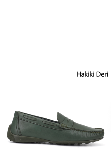 Erkek  Rok Hakiki Deri Loafer Ayakkabı