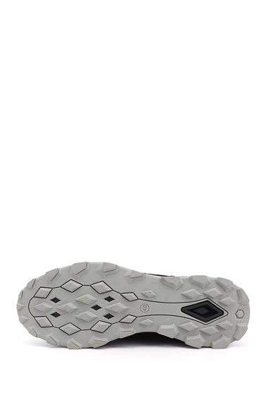 Mens Black Lace-Up Genuine Leather Comfort Sneaker