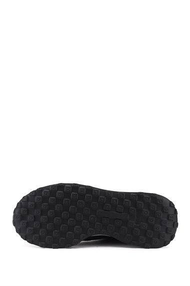 Erkek Siyah Bağcıklı Hakiki Deri Comfort Sneaker