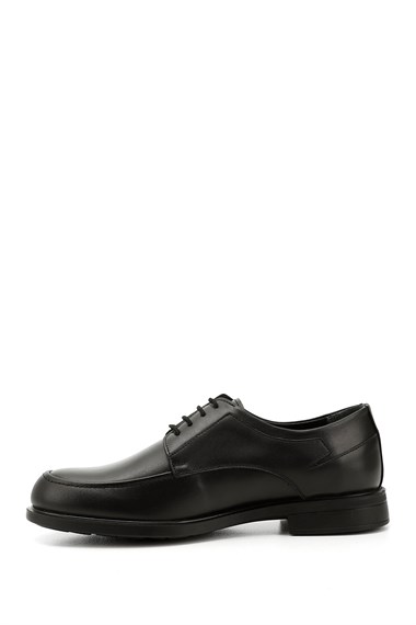 Mens Black Lace-Up Genuine Leather Classic Shoes
