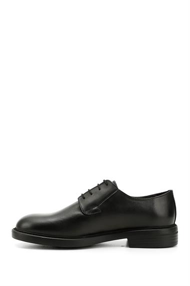 Mens Black Lace-Up Genuine Leather Classic Shoes