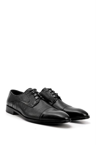 Mens Black Lace-Up Genuine Leather Classic Shoes