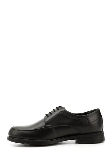 Mens Black Lace-Up Genuine Leather Classic Shoes