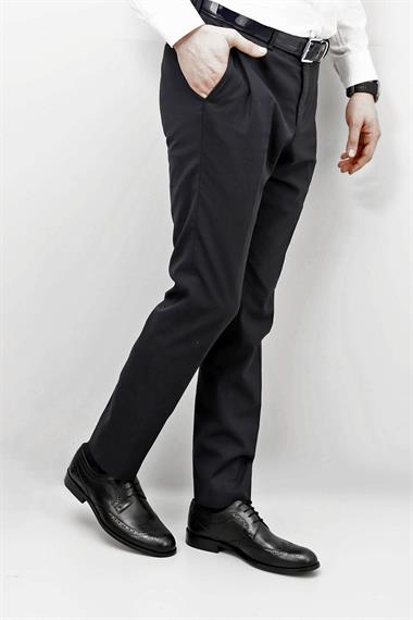 Mens Black Lace-Up Leather Sole Genuine Leather Classic Shoes