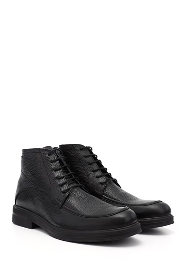 Mens Black Floter Zippered Genuine Leather Classic Boots
