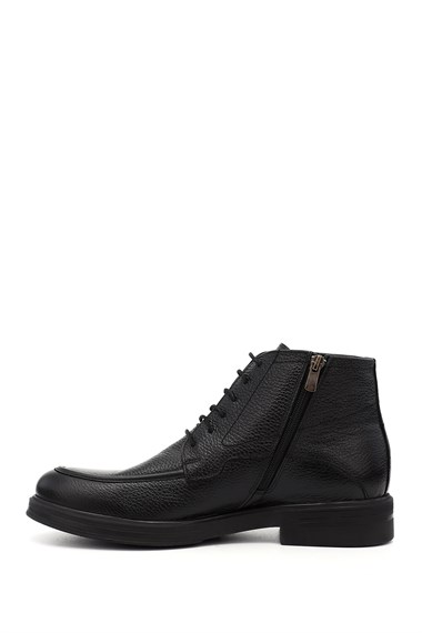 Mens Black Floter Zippered Genuine Leather Classic Boots