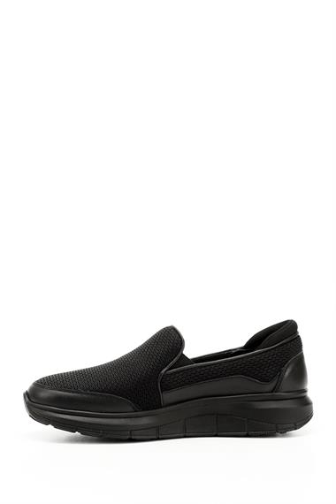 Mens Black Genuine Leather Comfort Shoes