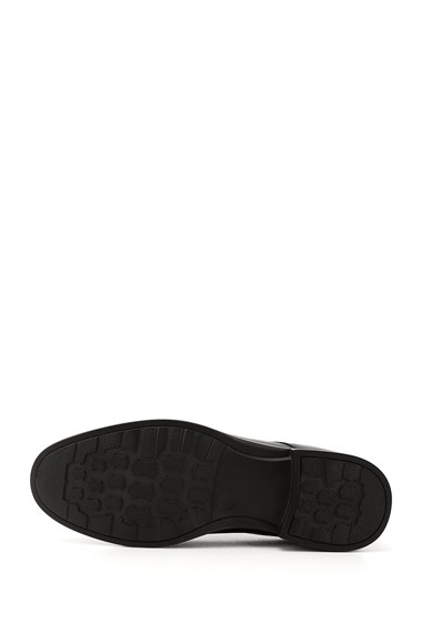Mens Black Genuine Leather Classic Shoes