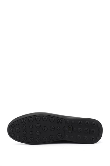 Mens Black Rok Genuine Leather Lace-up Shoes
