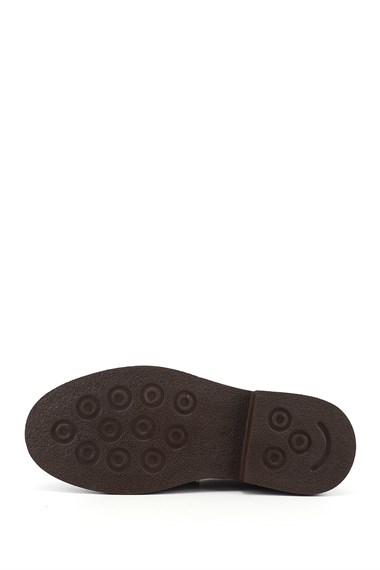 Mens Tan Antique Genuine Leather Loafer Shoes