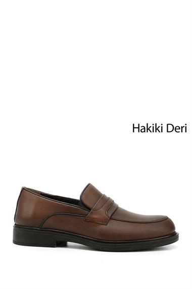Mens Tan Genuine Leather Classic Shoes