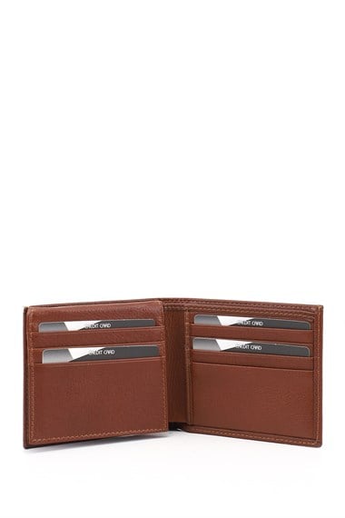 Mens Tan Genuine Leather Horizontal Wallet