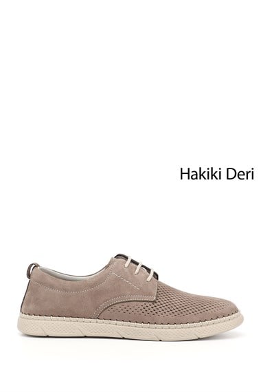 Vizon Nubuk Gön Hakiki Deri Erkek Günlük Ayakkabı 01629