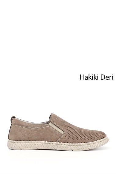 Erkek Vizon Nubuk Hakiki Deri Comfort Ayakkabı