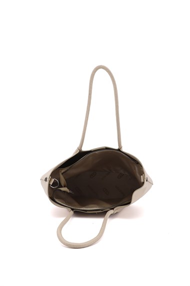 Kadın Bej El Ve Omuz Çantası