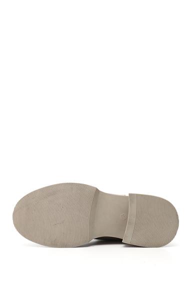 Kadın Bej Kalın Taban Hakiki Deri Chelsea Bot