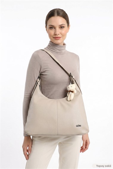 Womens Beige Shoulder Bag