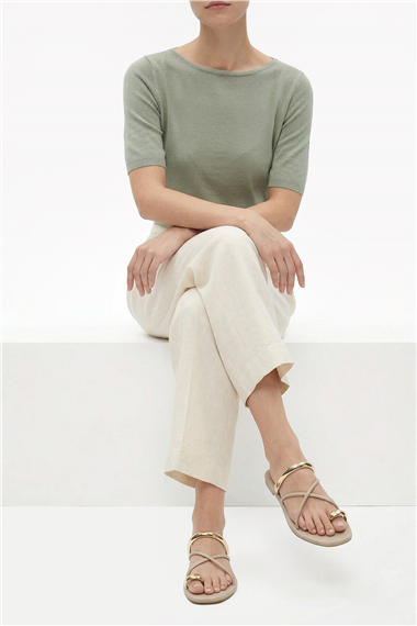 Kadın Bej Parmak Arası Terlik