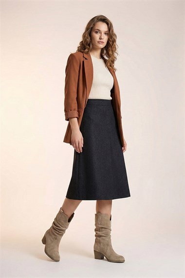 Womens Beige Suede Chunky Heel Bellows Genuine Leather Boots