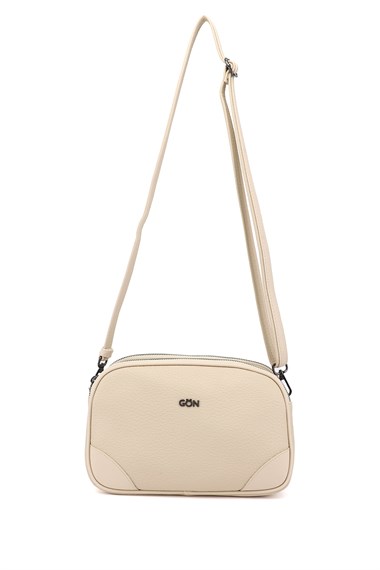 Womens Beige Long Strapped Shoulder Bag