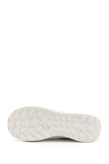 Kadın Beyaz Lastik Bağcıklı Comfort Dolgu Taban Hakiki Deri Sneaker