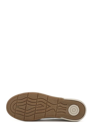 Kadın Beyaz Tokalı Rok Hakiki Deri Comfort Loafer