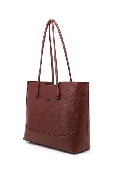 Womens Burgundy Shoulder Bag with Baby