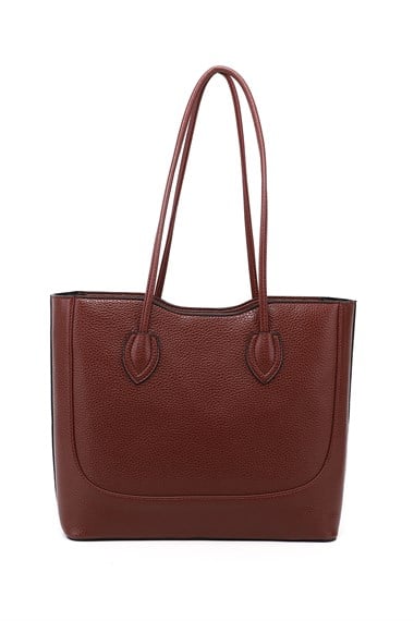 Womens Burgundy Shoulder Bag with Baby