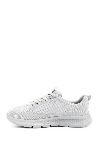 Kadın Buz Triko Bağcıklı Comfort Dolgu Taban Sneaker