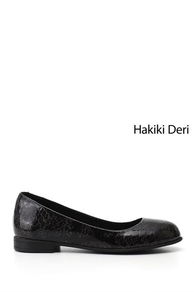 Kadın Gri Yılan Hakiki Deri Babet