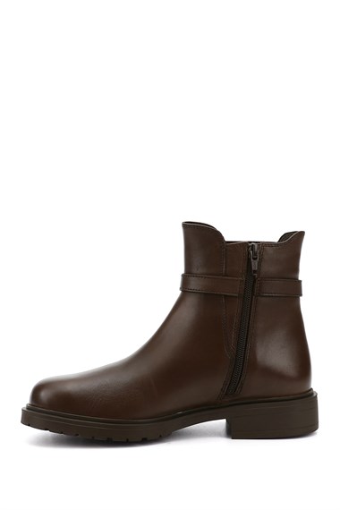 Womens Brown Antique Thermo Sole Genuine Leather Chelsea Boots