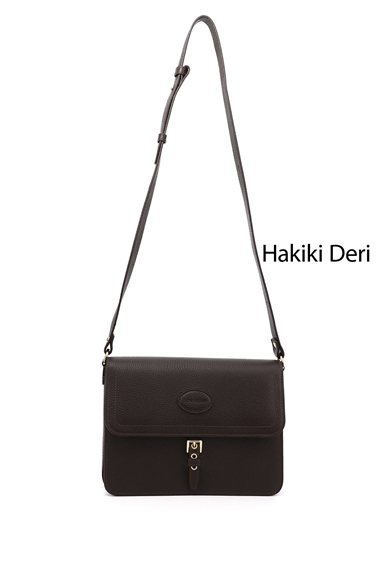 Women Coffee Floter Genuine Leather Shoulder Bag