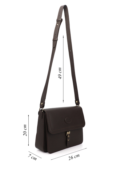 Women Coffee Floter Genuine Leather Shoulder Bag