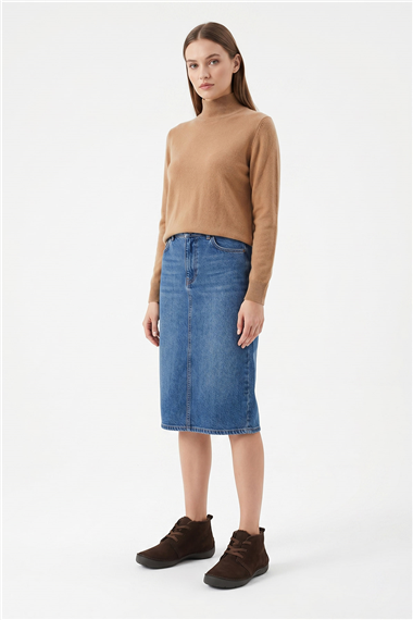 Kadın Kahve Nubuk Bağcıklı Hakiki Deri Comfort Bot