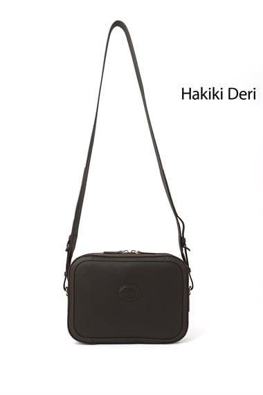 Kadın Kahverengi Hakiki Deri Uzun Askılı Omuz Çantası