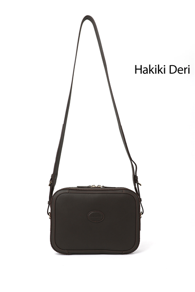 Kadın Kahverengi Hakiki Deri Uzun Askılı Omuz Çantası