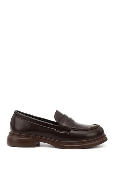 Womens Brown Loafer Shoes