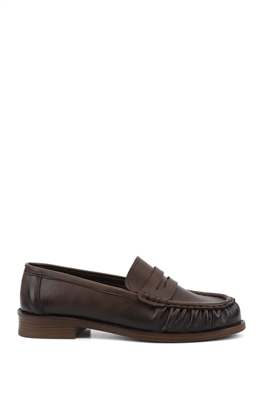 Kadın Kahverengi Loafer Ayakkabı