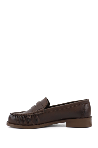 Kadın Kahverengi Loafer Ayakkabı