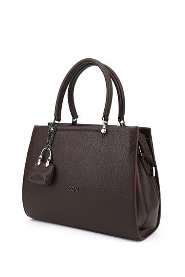 Womens Brown Long Strapped Hand and Shoulder Bag