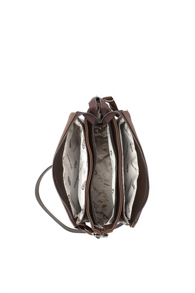 Womens Brown Long Strap Shoulder Bag