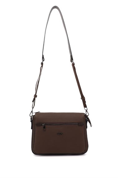 Womens Brown Long Strap Shoulder Bag