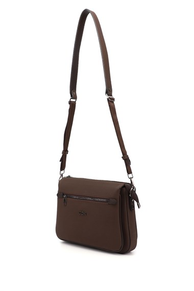 Womens Brown Long Strap Shoulder Bag