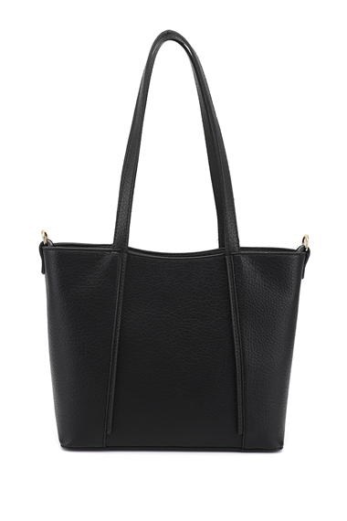 Kadın Kömür Uzun Askılı El ve Omuz Çantası