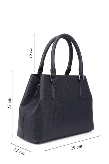 Womens Navy Blue Hand and Shoulder Bag