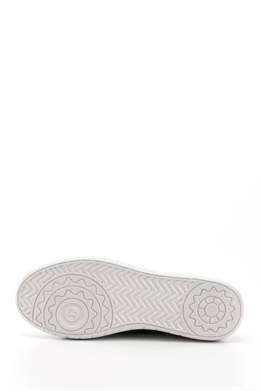 Kadın Lacivert Kot Triko Taşlı Comfort Dolgu Taban Sneaker