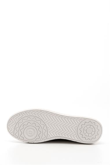 Kadın Lacivert Kot Triko Taşlı Comfort Dolgu Taban Sneaker
