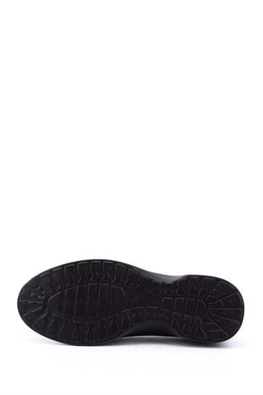 Kadın Lacivert Kroko Dolgu Taban Hakiki Deri Comfort Ayakkabı